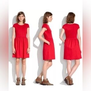 Madewell Screenplay Ponte Mini Dress Burnt Orange Size Small Holidays Date Night